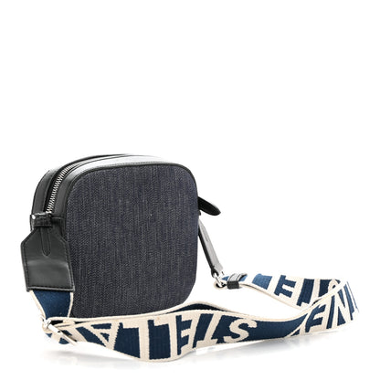 Stella McCartney Denim Eco Alter Nappa Studded Logo Camera Bag 3 of 12