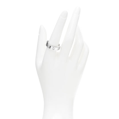 Cartier 18K White Gold 3 Diamond 5.5mm LOVE Ring 59 8.75 2 of 5