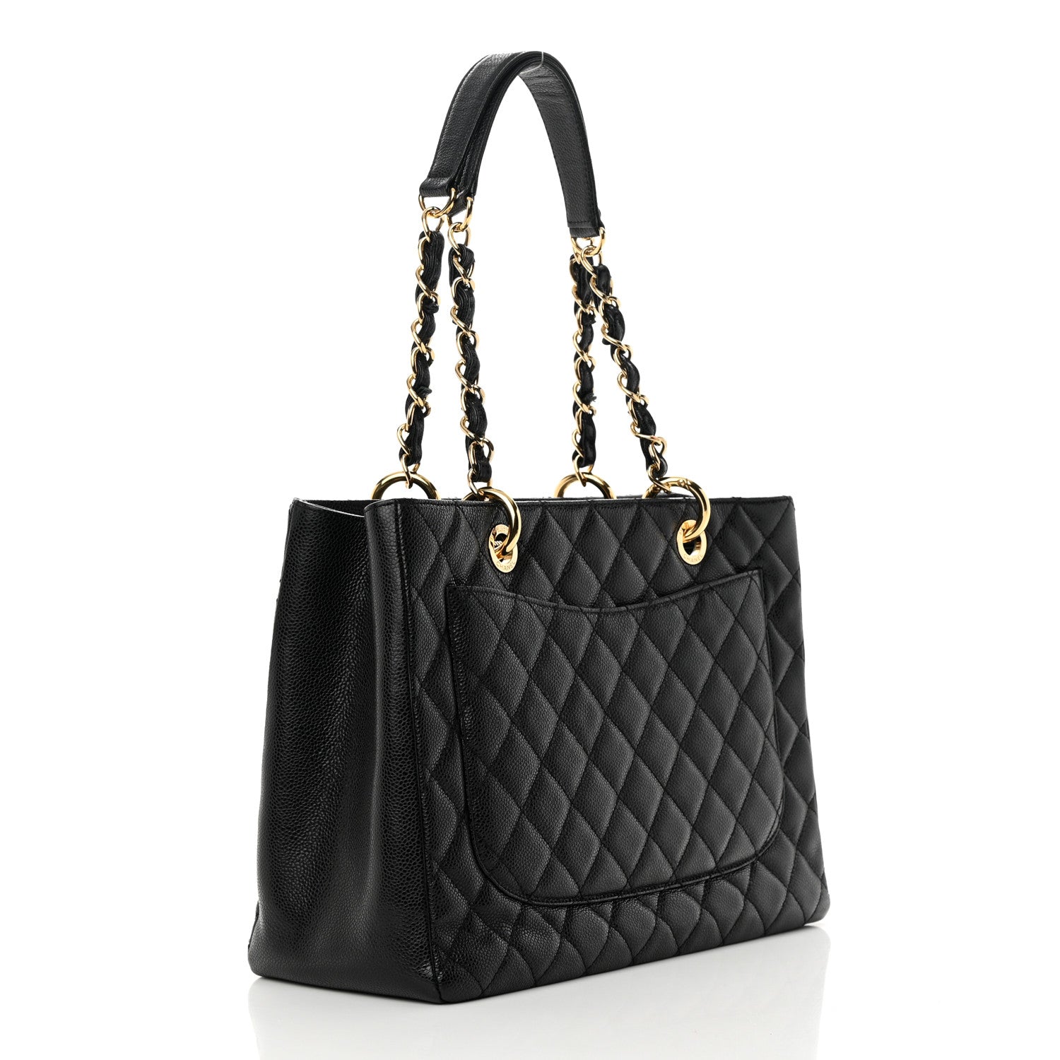 Chanel Caviar Quilted Grand Shopping Tote GST Black 3 of 13