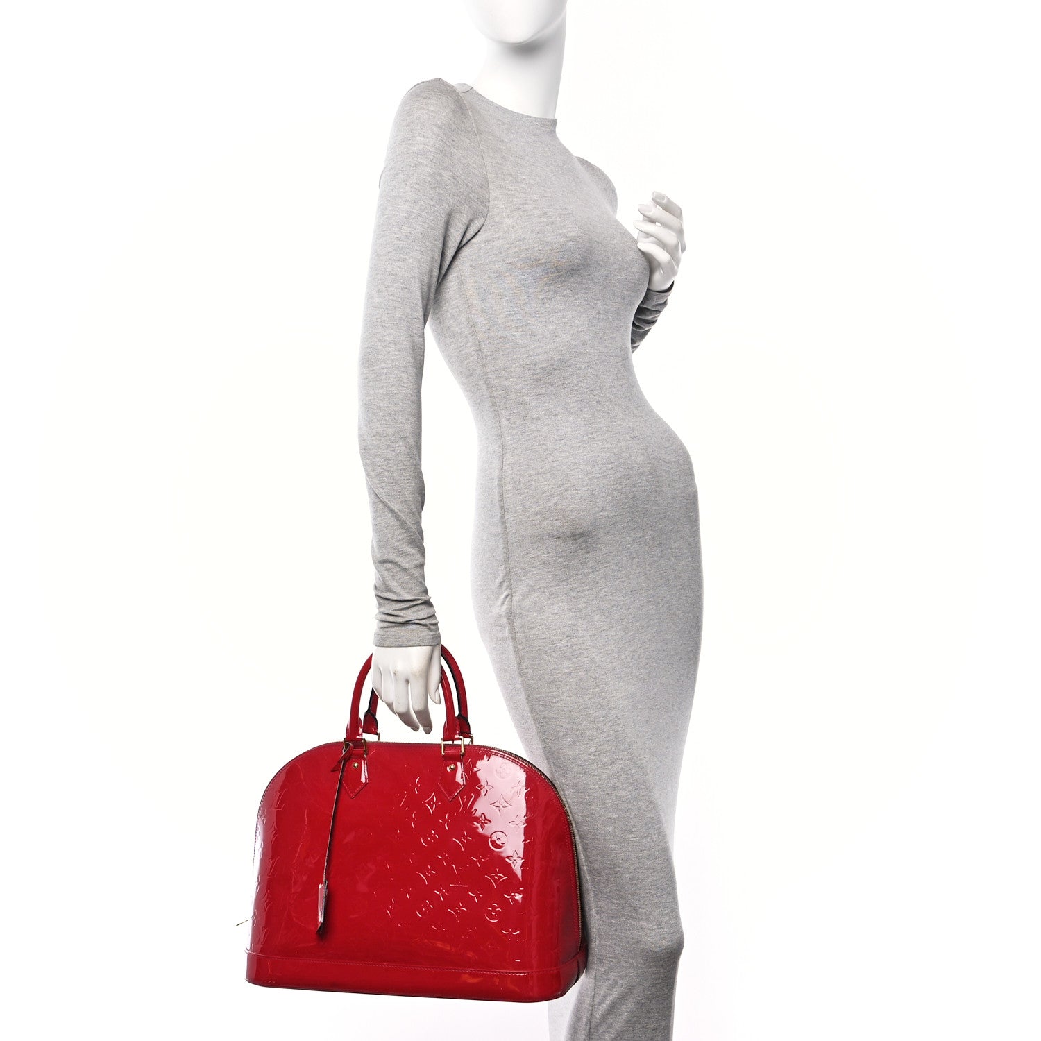 Louis Vuitton Vernis Alma GM Rose Indien 2 of 12