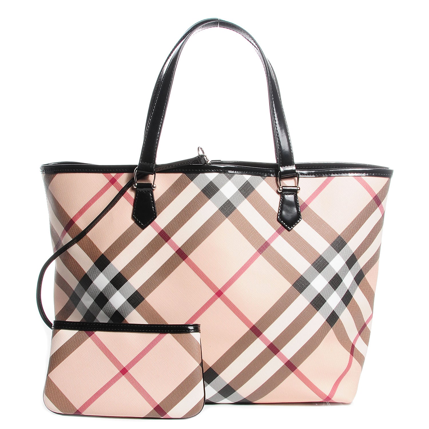 Burberry Nova Check Large Nickie Tote Black 8 of 8