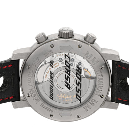 Chopard Titanium Calfskin 39mm Mille Miglia Rosso Corsa Chronograph Automatic Watch Red 4 of 5