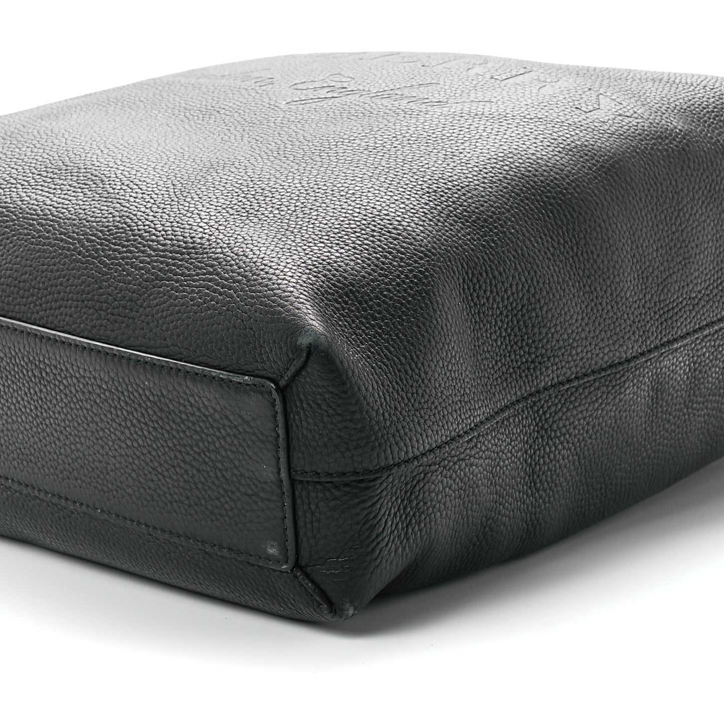 Grainy Calfskin Remington Tote Black