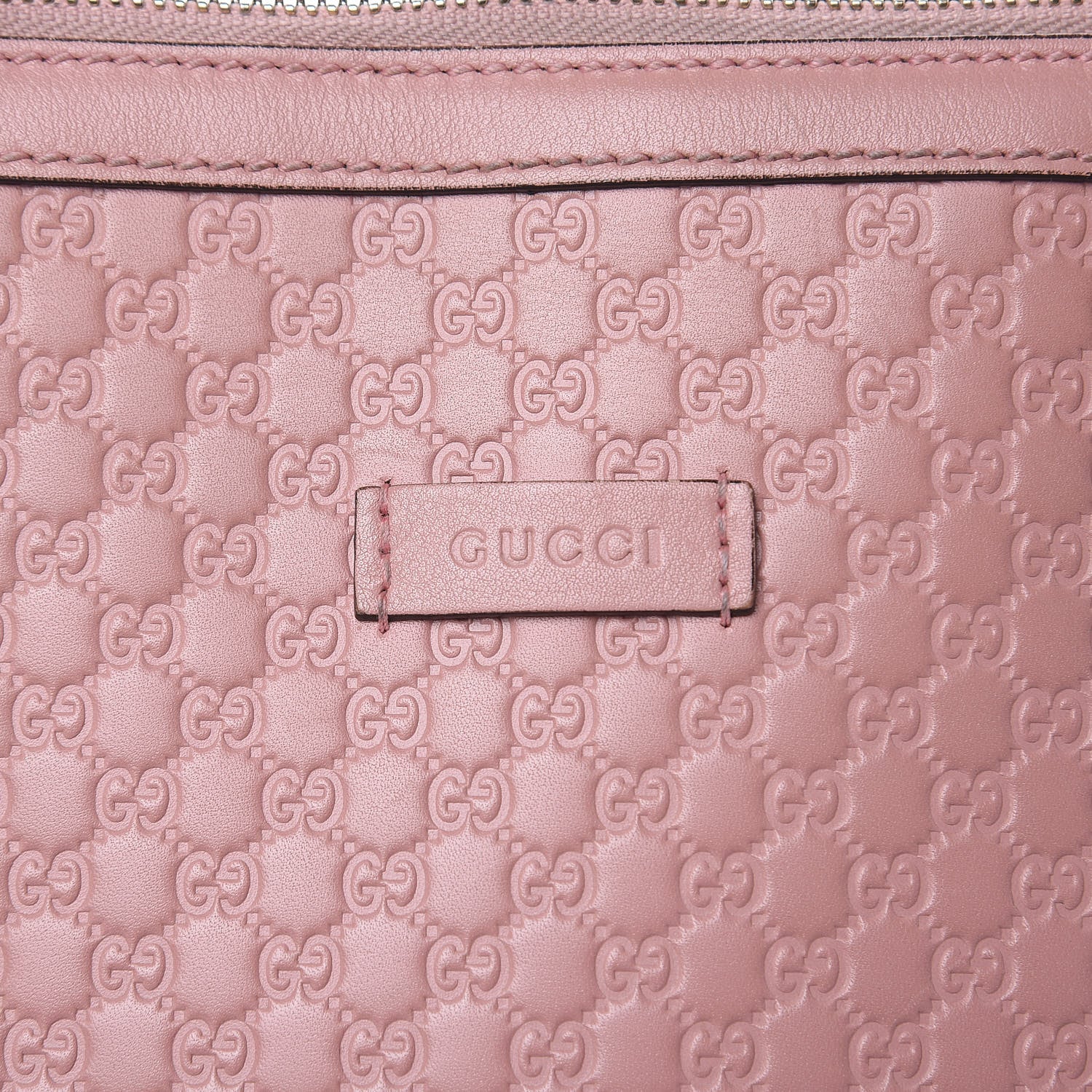 Gucci Soft Microguccissima Small Zippered Satchel Soft Pink 11 of 19