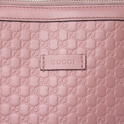 Gucci Soft Microguccissima Small Zippered Satchel Soft Pink 11 of 19