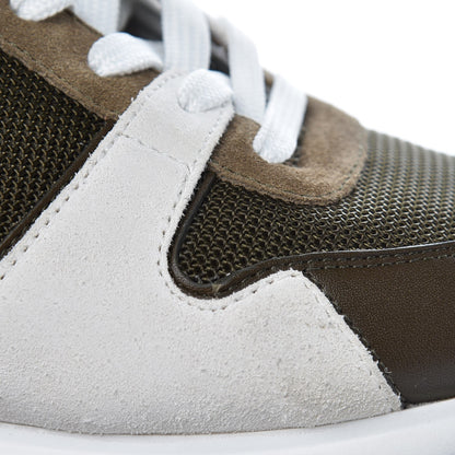Louis Vuitton Suede Calfskin Run Away Sneakers 36 Kaki 10 of 11