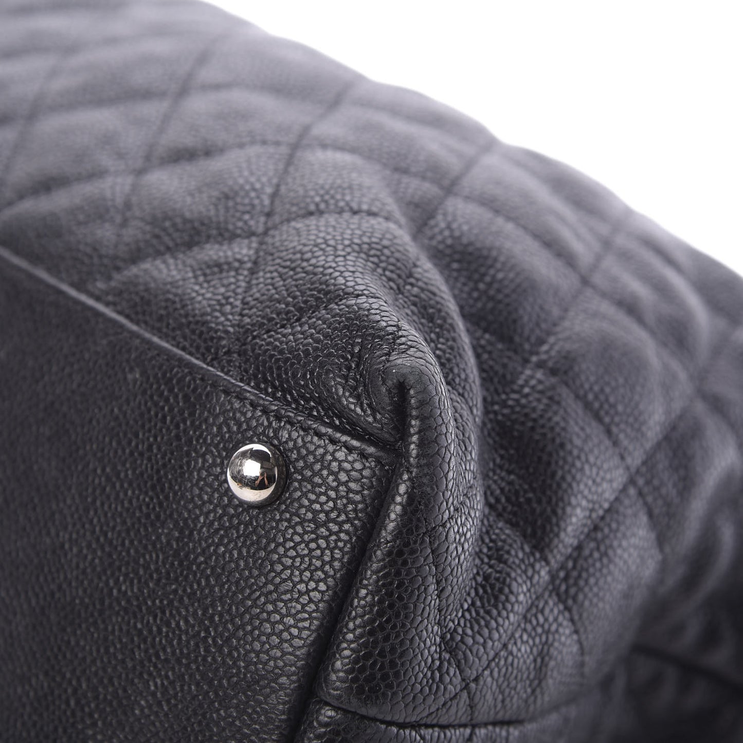 Caviar Quilted French Riviera Hobo Black