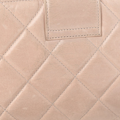 Chanel Glazed Calfskin Quilted Coco Pleats Chain Clutch Light Pink 10 of 10
