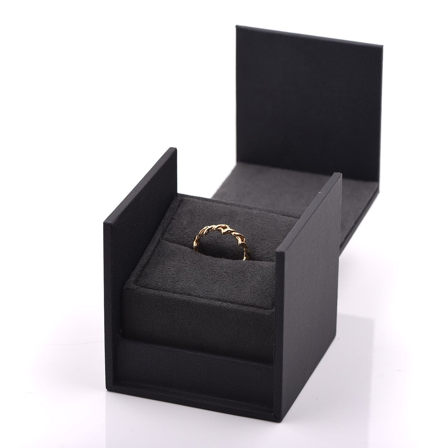 18K Yellow Gold 6mm Quatrefoil Stack Ring 54 7