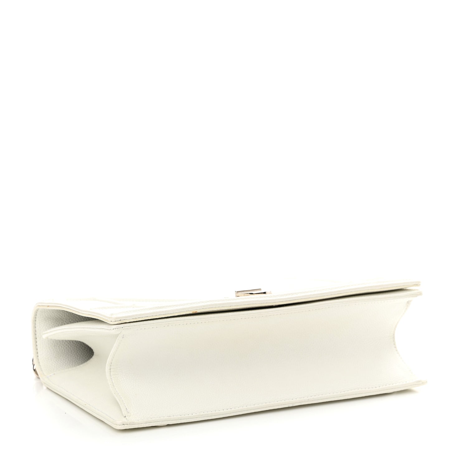 Calfskin Medium Diorama Flap Bag Off White
