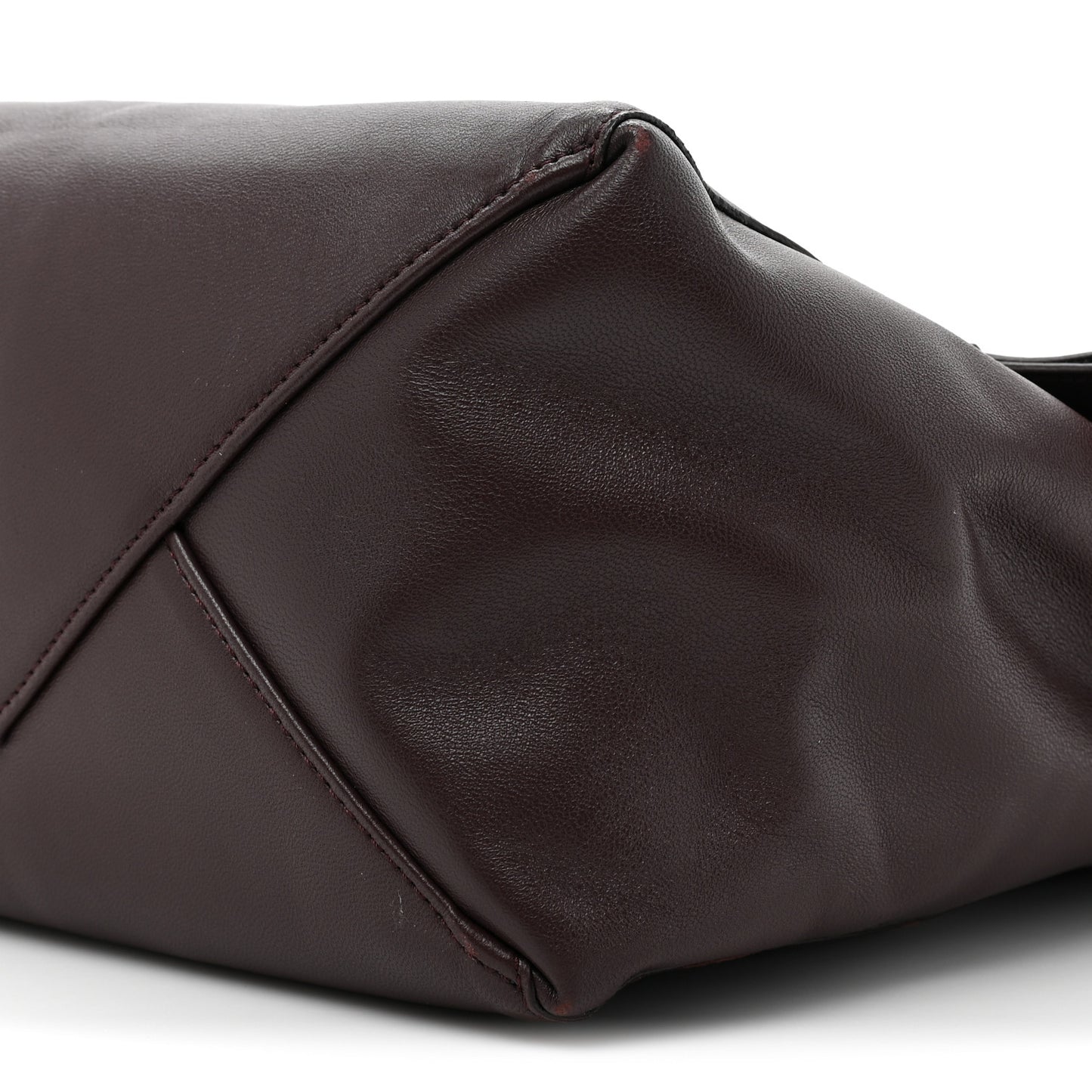 Calfskin Folded Clutch Burgundy