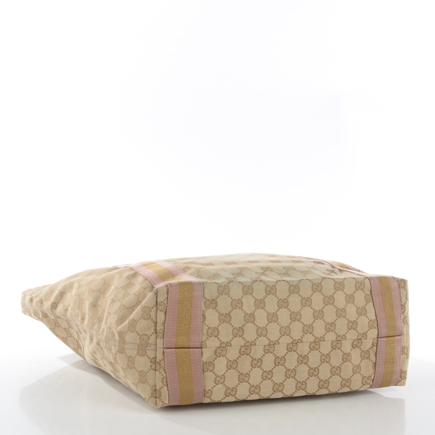 Gucci Monogram Medium Web Tote Pink Gold 4 of 7