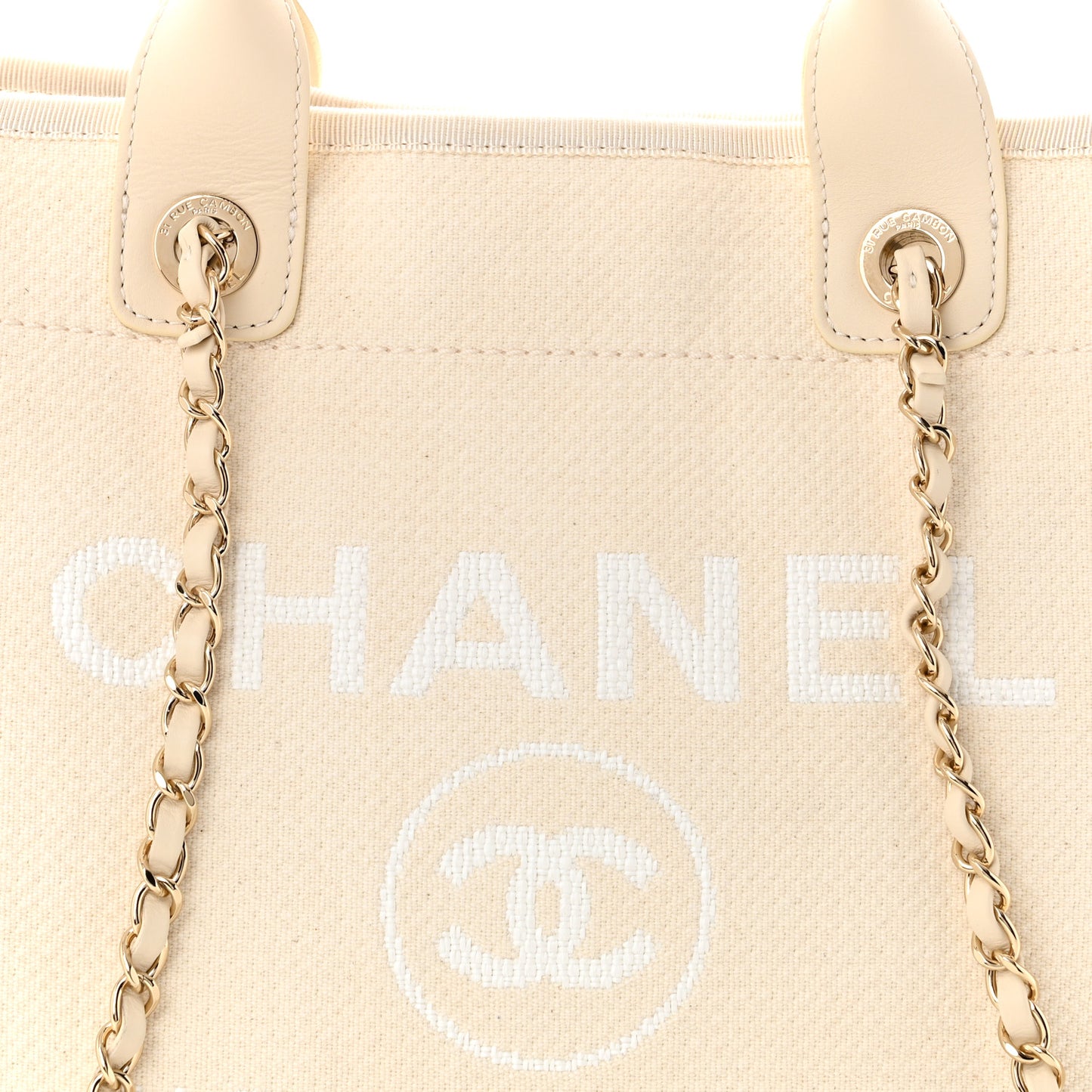 Mixed Fibers Small Deauville Tote White