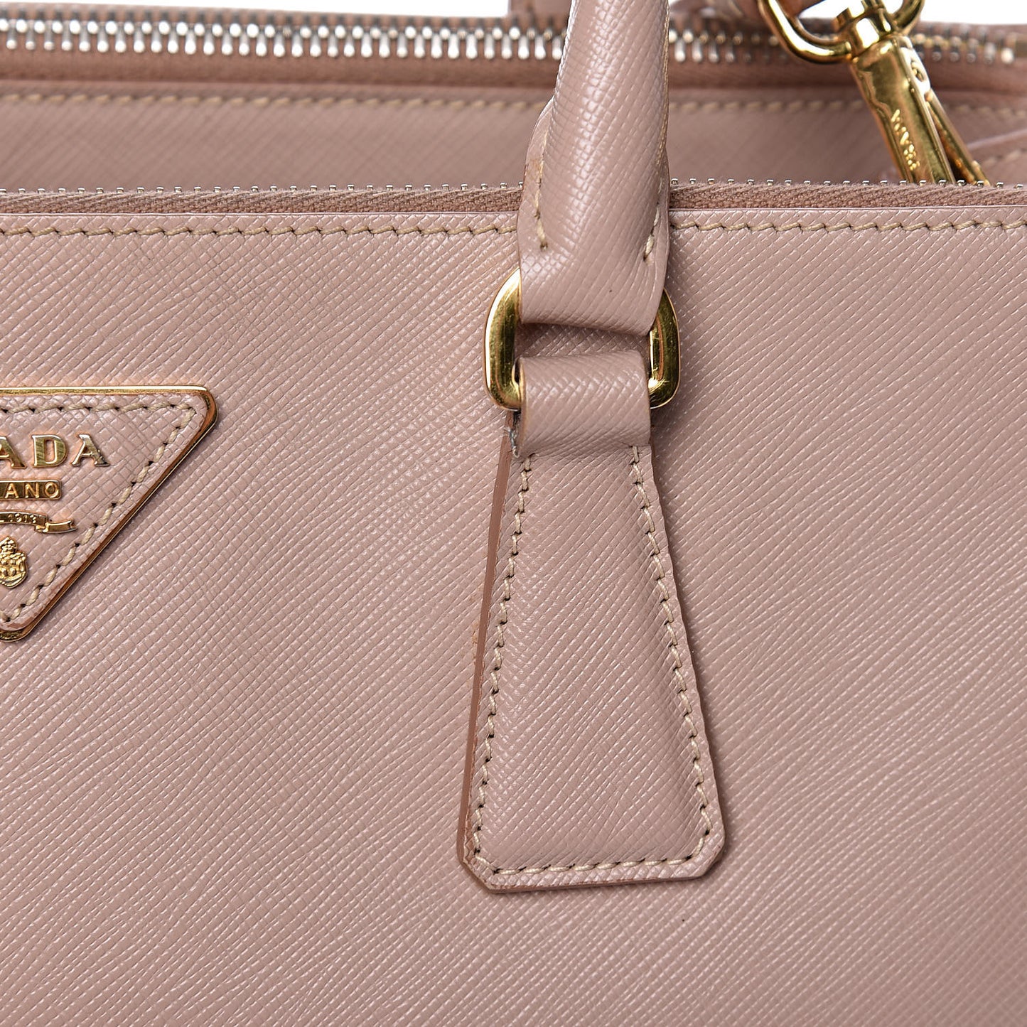 Saffiano Small Galleria Double Zip Tote Cammeo