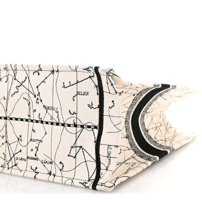 Christian Dior Canvas Embroidered Zodiac Book Tote Latte Multicolor 10 of 14
