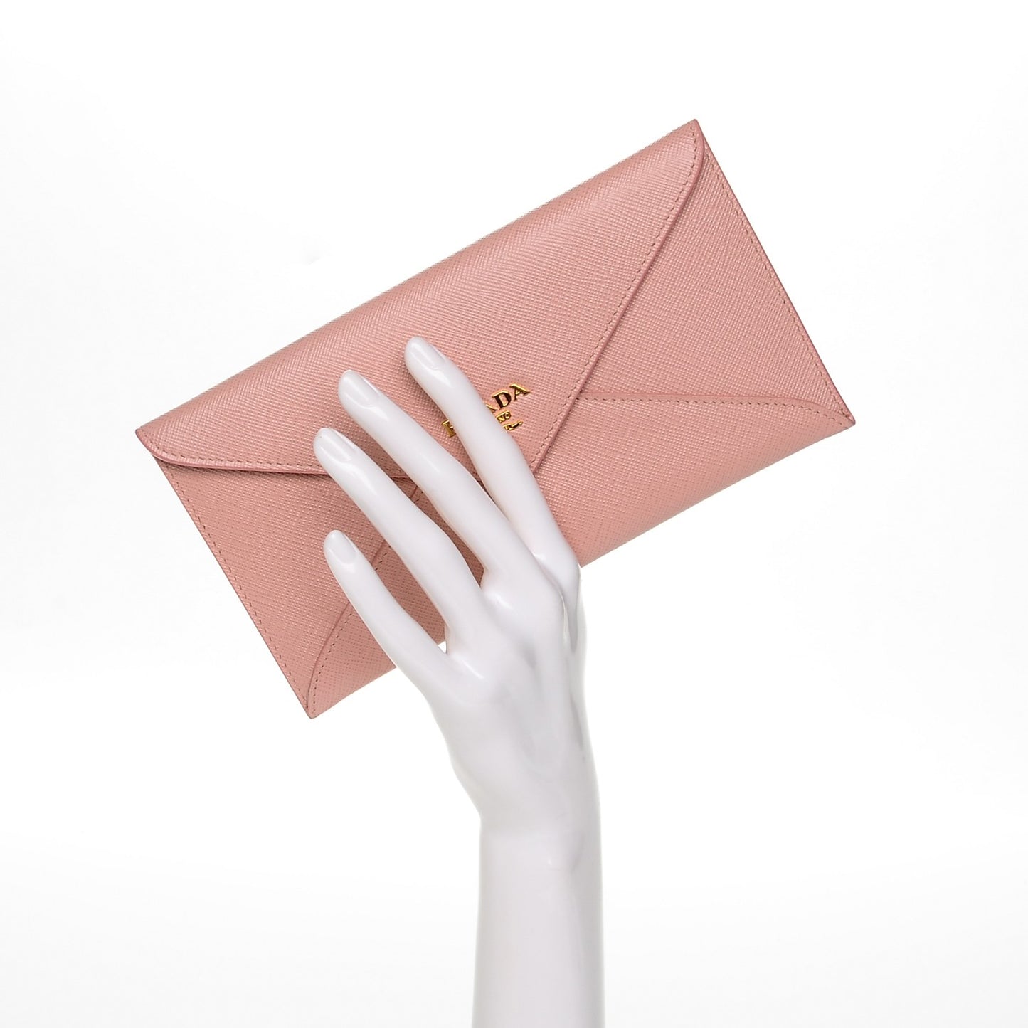 Saffiano Metal Envelope Wallet Orchidea