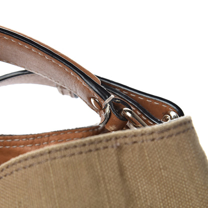 Burberry Canvas Mega Check Medium Ashby Hobo Saddle Brown 17 of 19
