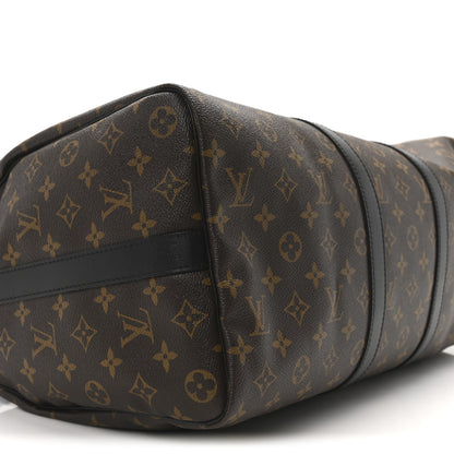 Louis Vuitton Monogram Macassar Keepall Bandouliere 45 7 of 8