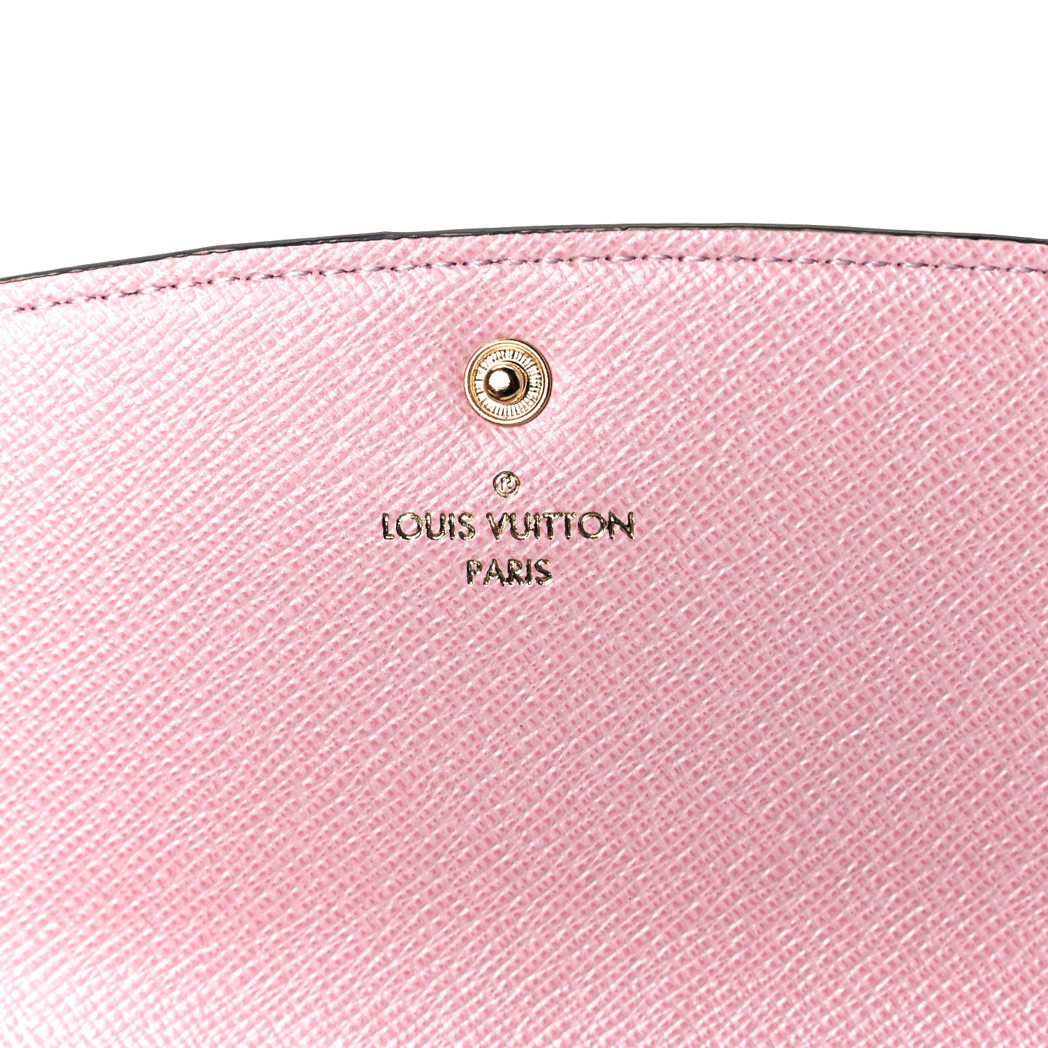 Louis Vuitton Damier Ebene Emilie Wallet Rose Ballerine 5 of 8