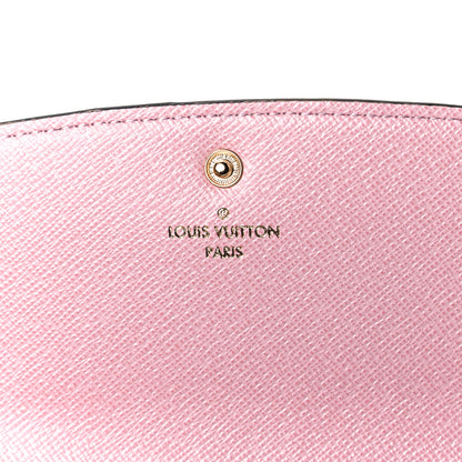 Louis Vuitton Damier Ebene Emilie Wallet Rose Ballerine 5 of 8