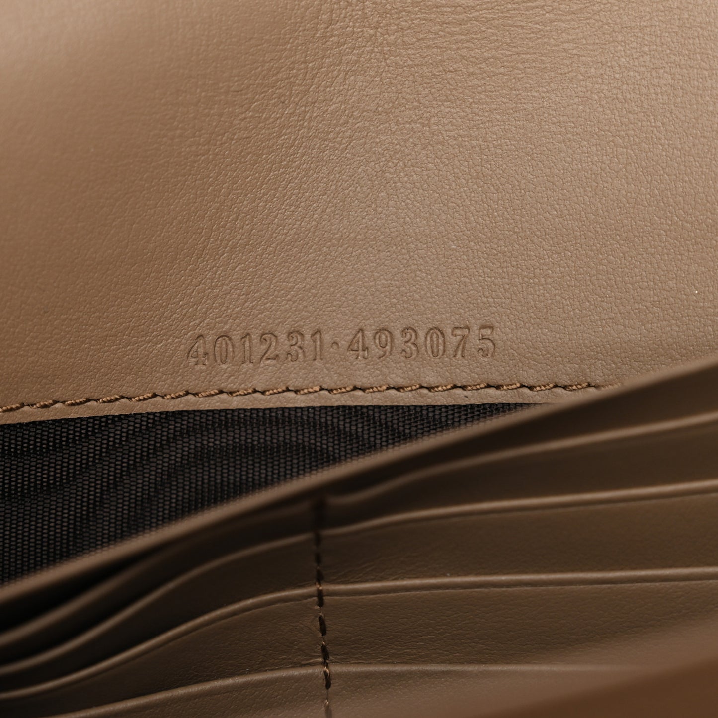 GG Supreme Monogram Mini Dionysus Chain Wallet Beige Taupe