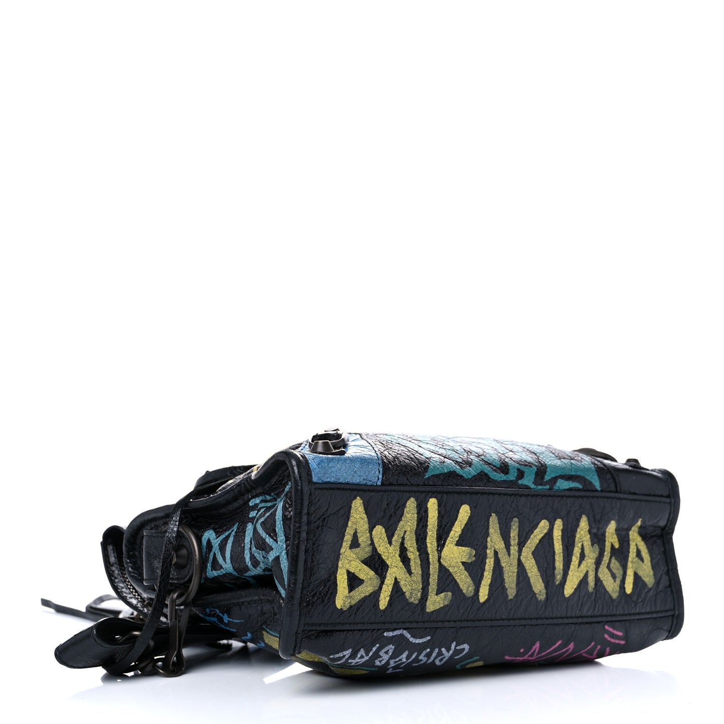 Agneau Arena Graffiti All Over Classic Hardware Mini City Black Multicolor