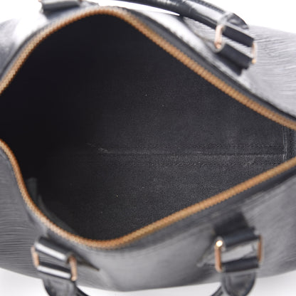 Louis Vuitton Epi Speedy 25 Black 5 of 15