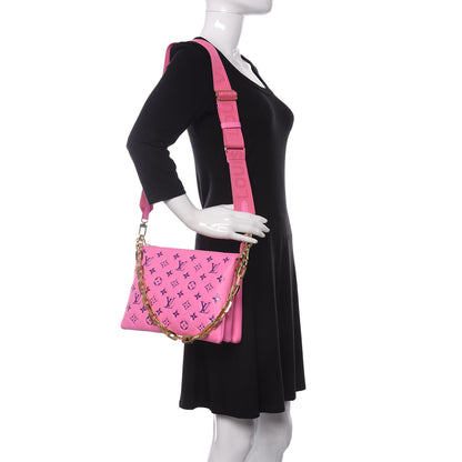 Louis Vuitton Lambskin Embossed Monogram Vuittamins Coussin PM Rose Violet 2 of 9