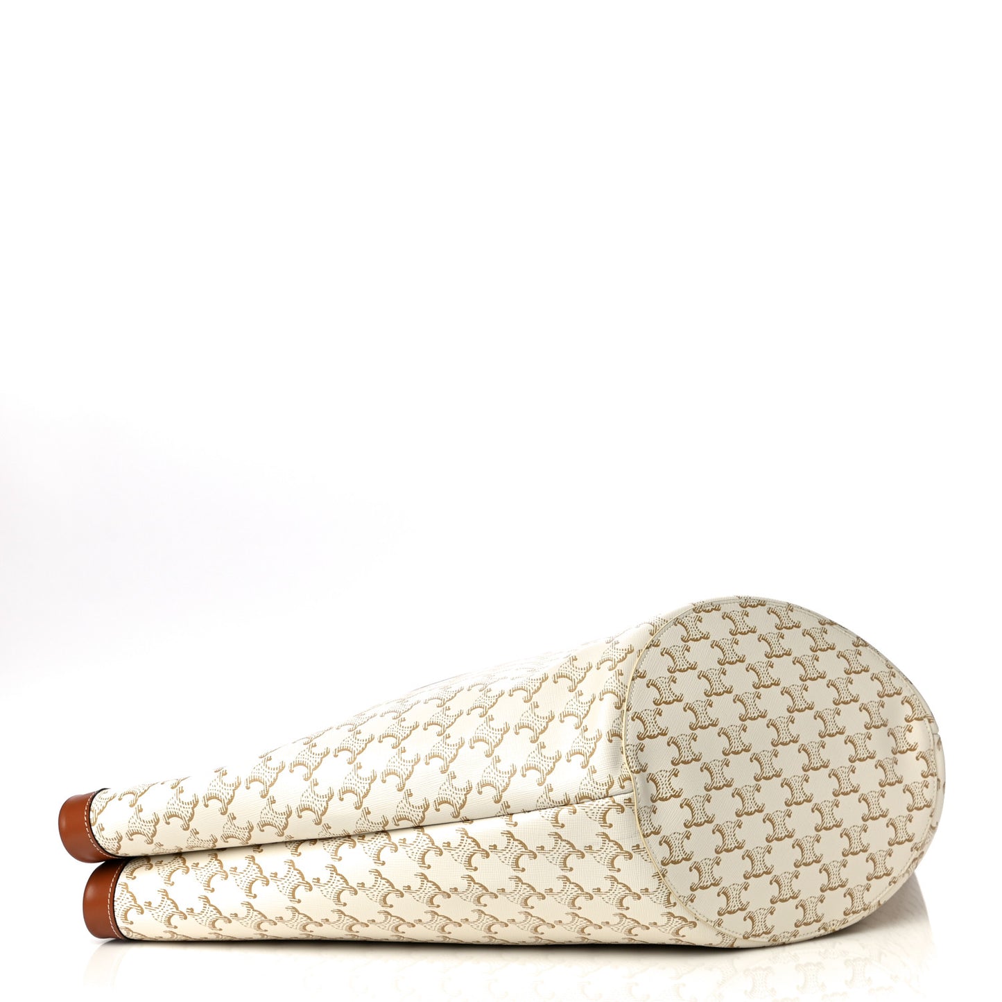 Calfskin Canvas Triomphe Large Couffin White