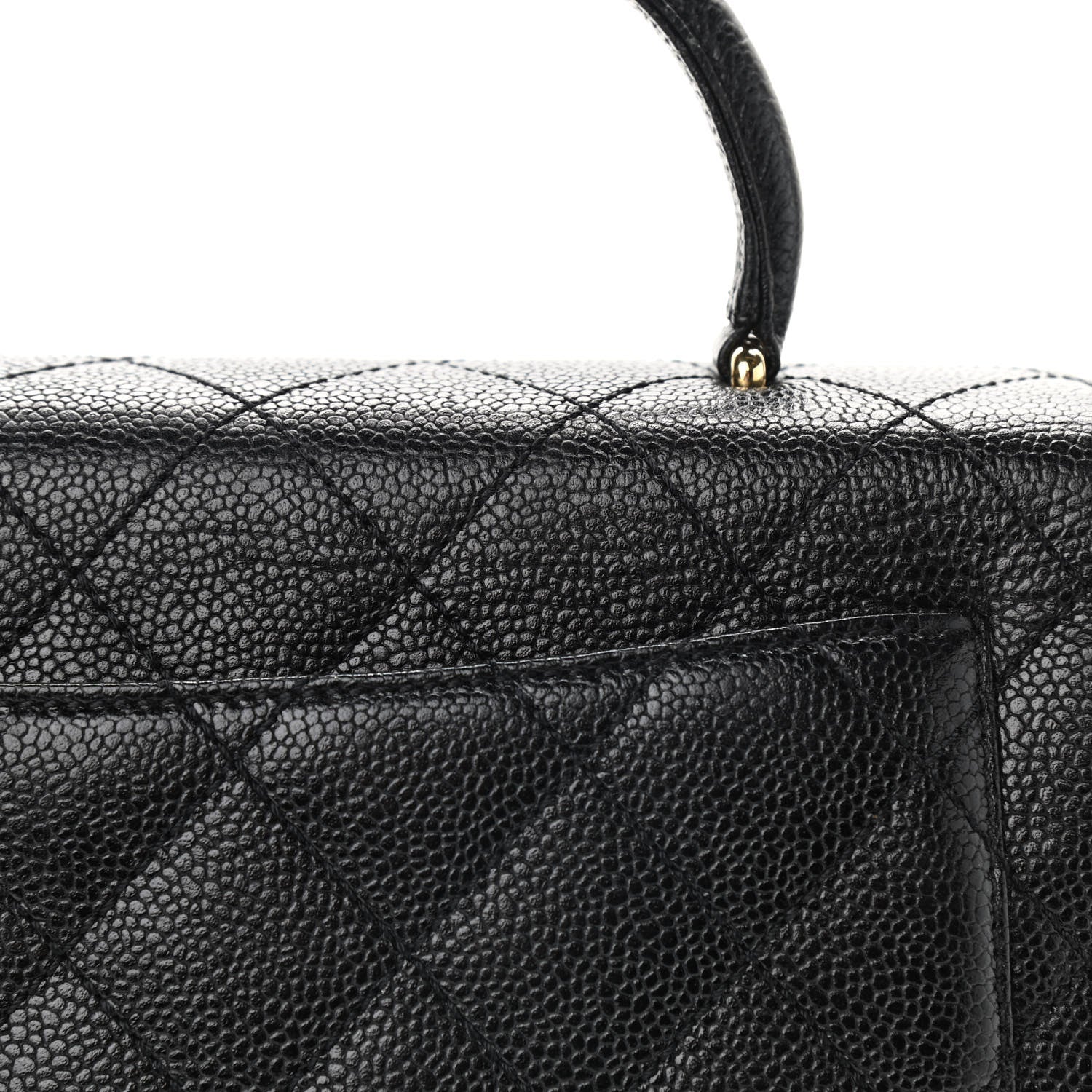 Chanel Caviar Quilted Jumbo Kelly Flap Black 9 of 9