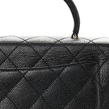 Chanel Caviar Quilted Jumbo Kelly Flap Black 9 of 9
