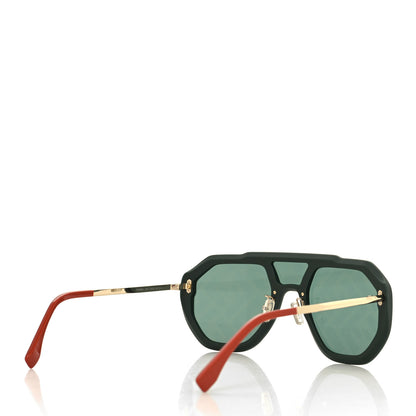Fendi Acetate FF Evolution Aviator Sunglasses FE40006U Havana 4 of 7