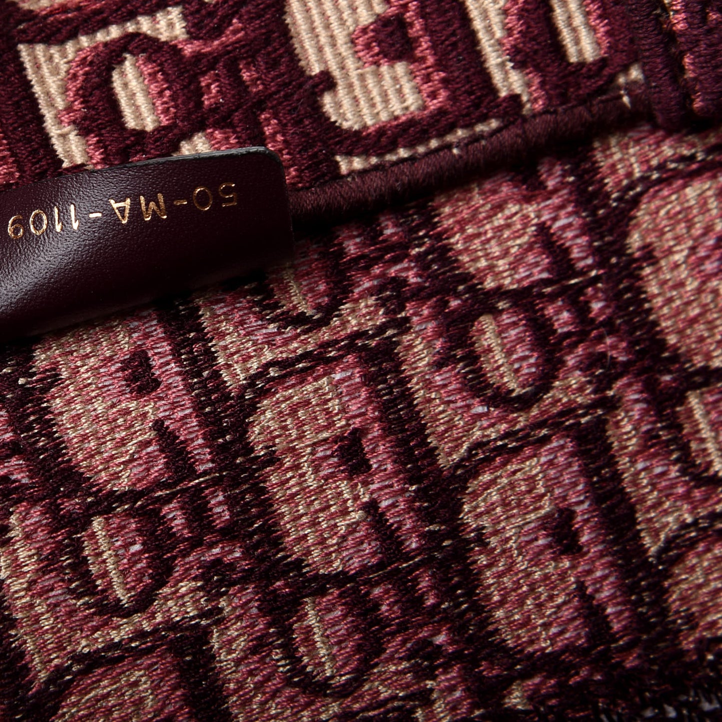 Oblique Medium Book Tote Burgundy Multicolor