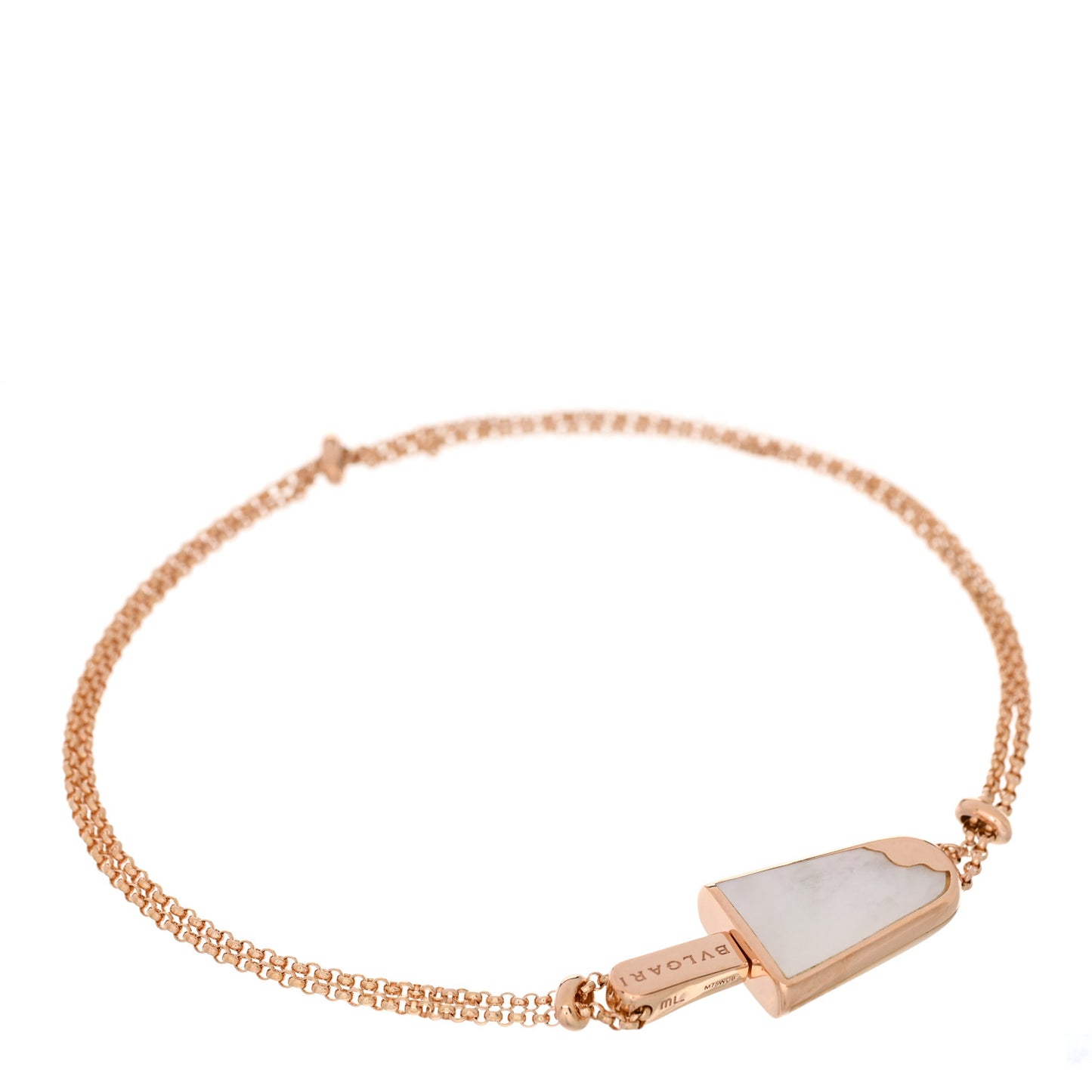 18K Rose Gold Mother of Pearl Diamond Gelati Bracelet ML