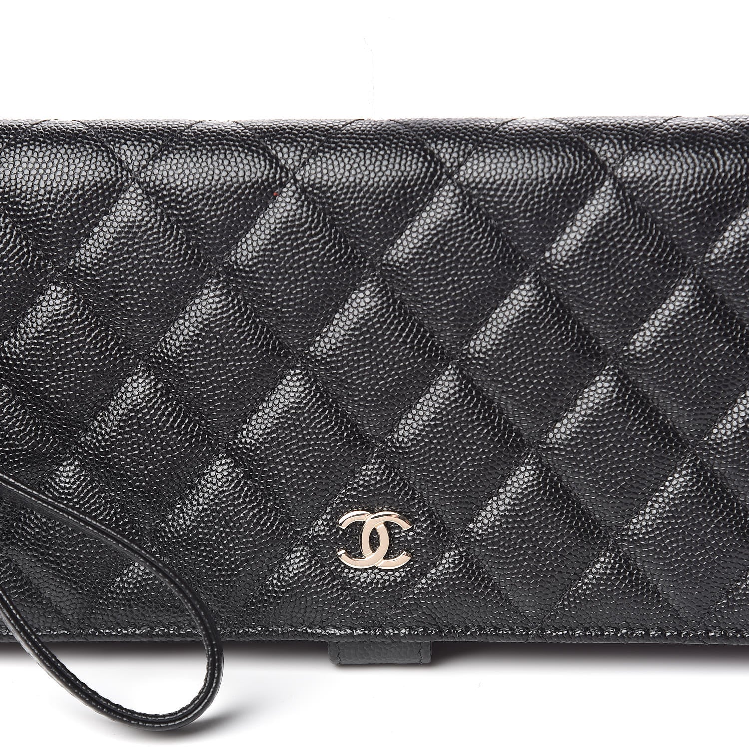 Chanel Caviar Quilted Long Wallet With Handle Black 6 of 10