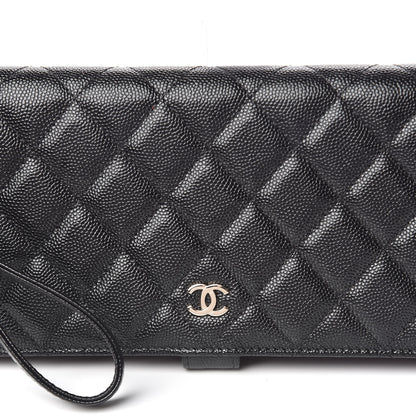 Chanel Caviar Quilted Long Wallet With Handle Black 6 of 10