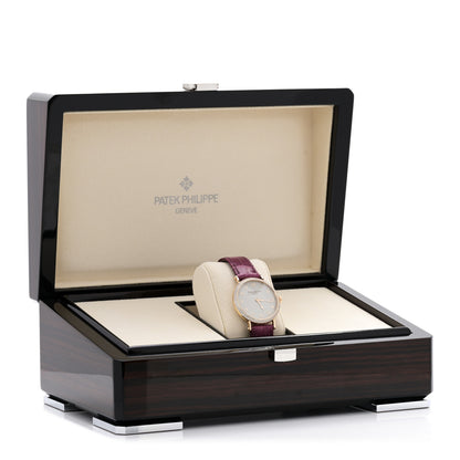 Patek Philippe 18K Rose Gold Alligator Diamond 34.6mm Calatrava Automatic Watch 7200/200R-001 5 of 5