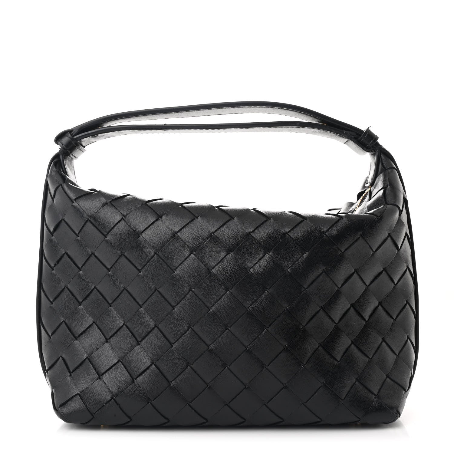 Bottega Veneta Calfskin Nappa Intrecciato Mini Wallace Black 1 of 11