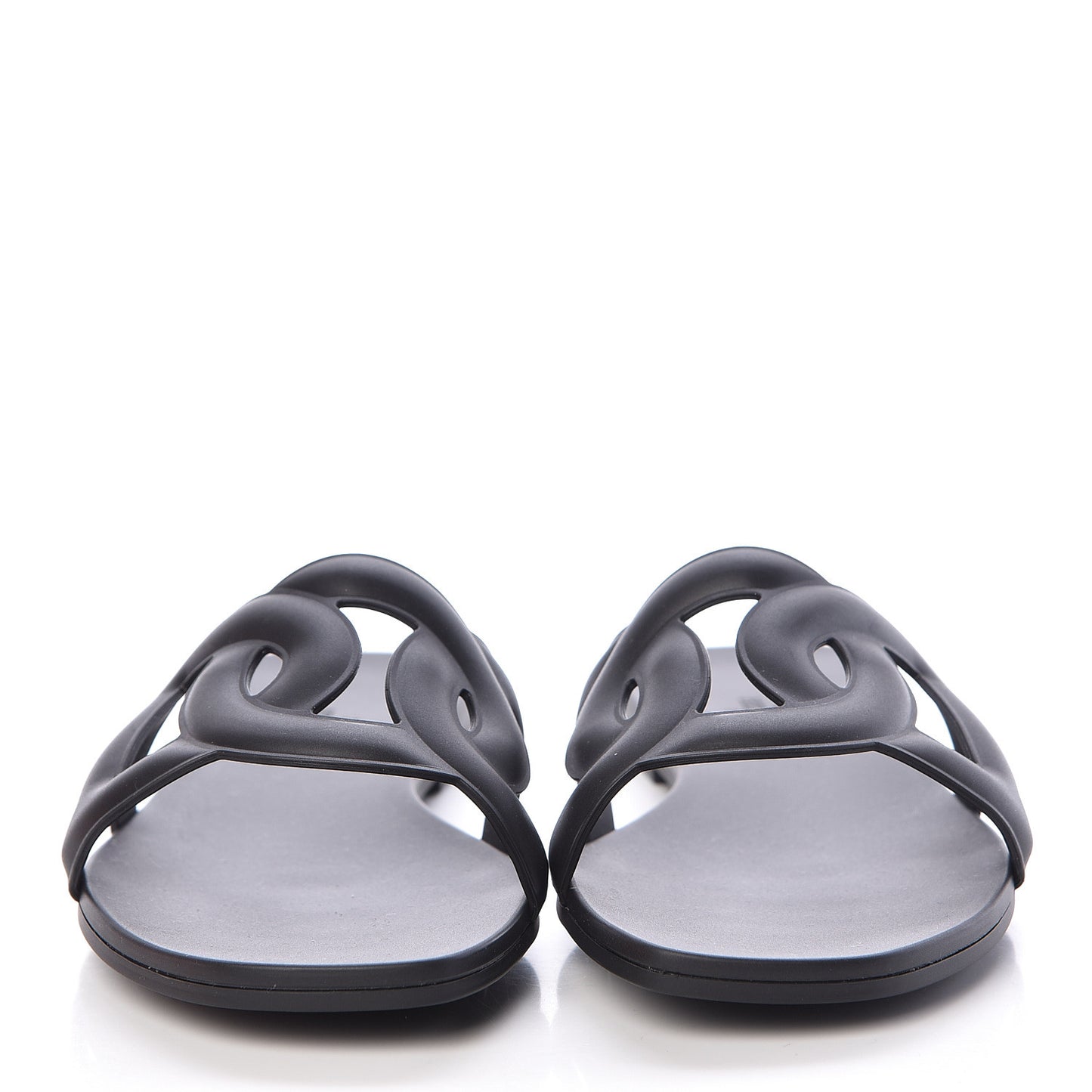 Rubber Aloha Sandals 36 Black
