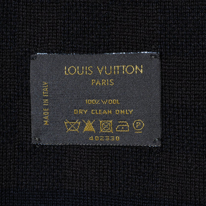 Louis Vuitton Wool Petit Damier Stole Scarf Brown 5 of 5