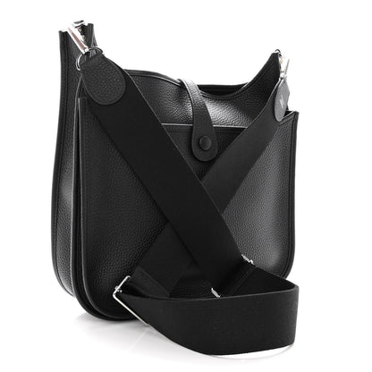 Hermes Taurillon Clemence Evelyne III PM Black 3 of 9