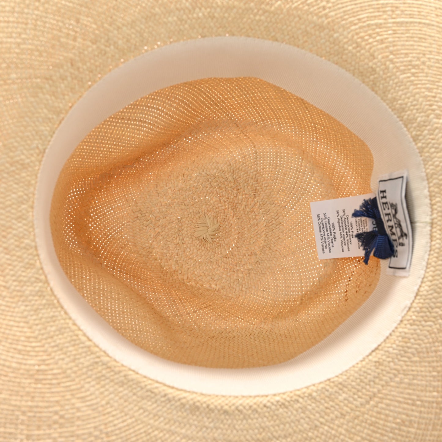 Straw Esperance Panama Hat 56 Natural