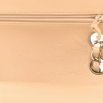 Chanel Lambskin Quilted Medium Double Flap Beige 13 of 14