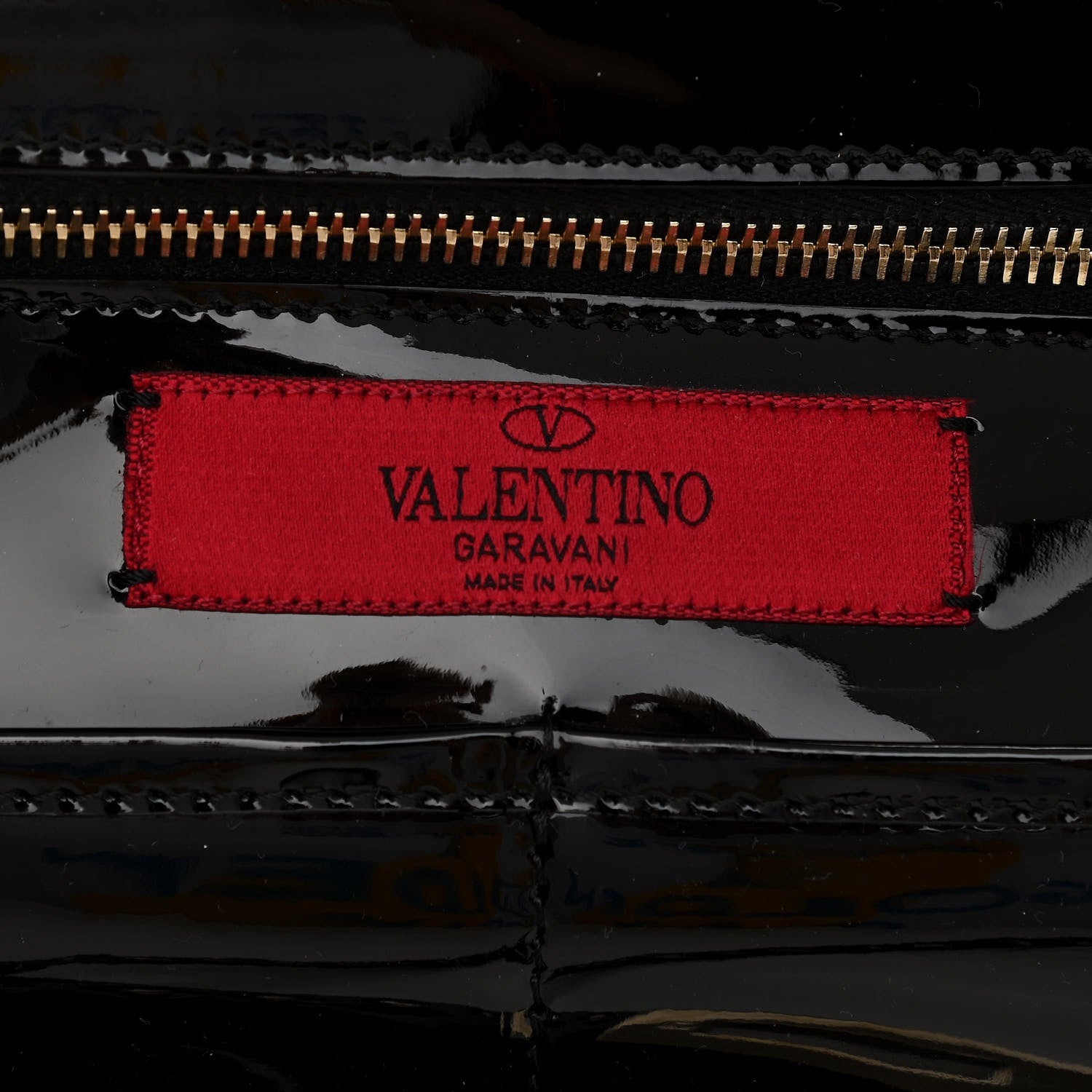 Valentino Garavani Patent Punkouture Medium Rockstud All Over Tote Black 6 of 13