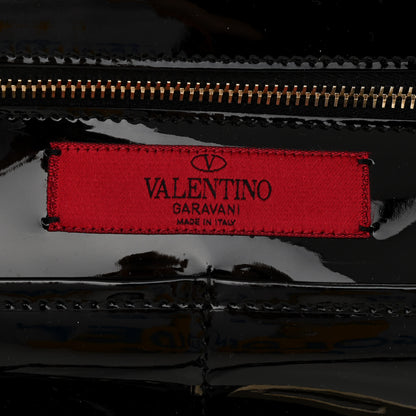 Valentino Garavani Patent Punkouture Medium Rockstud All Over Tote Black 6 of 13