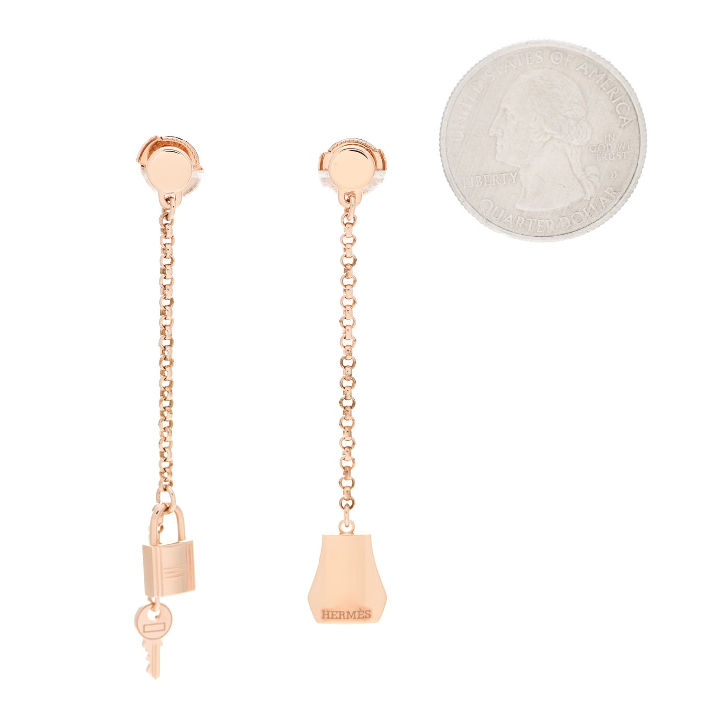18K Rose Gold Kelly Clochette Earrings