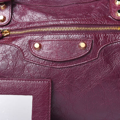 Balenciaga Agneau Classic Gold Hardware City Violet Prune 7 of 9