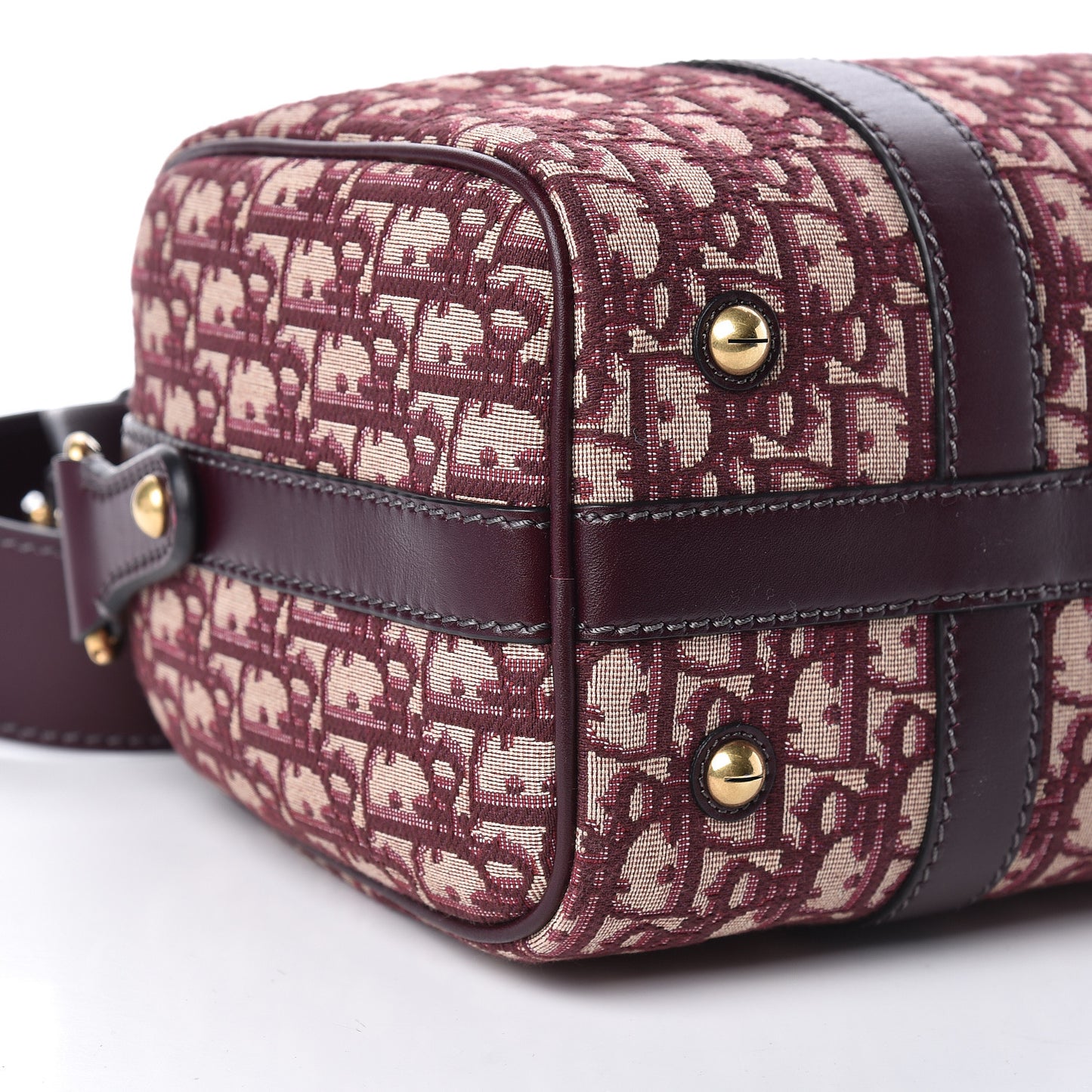 Oblique Boston Bag Bordeaux
