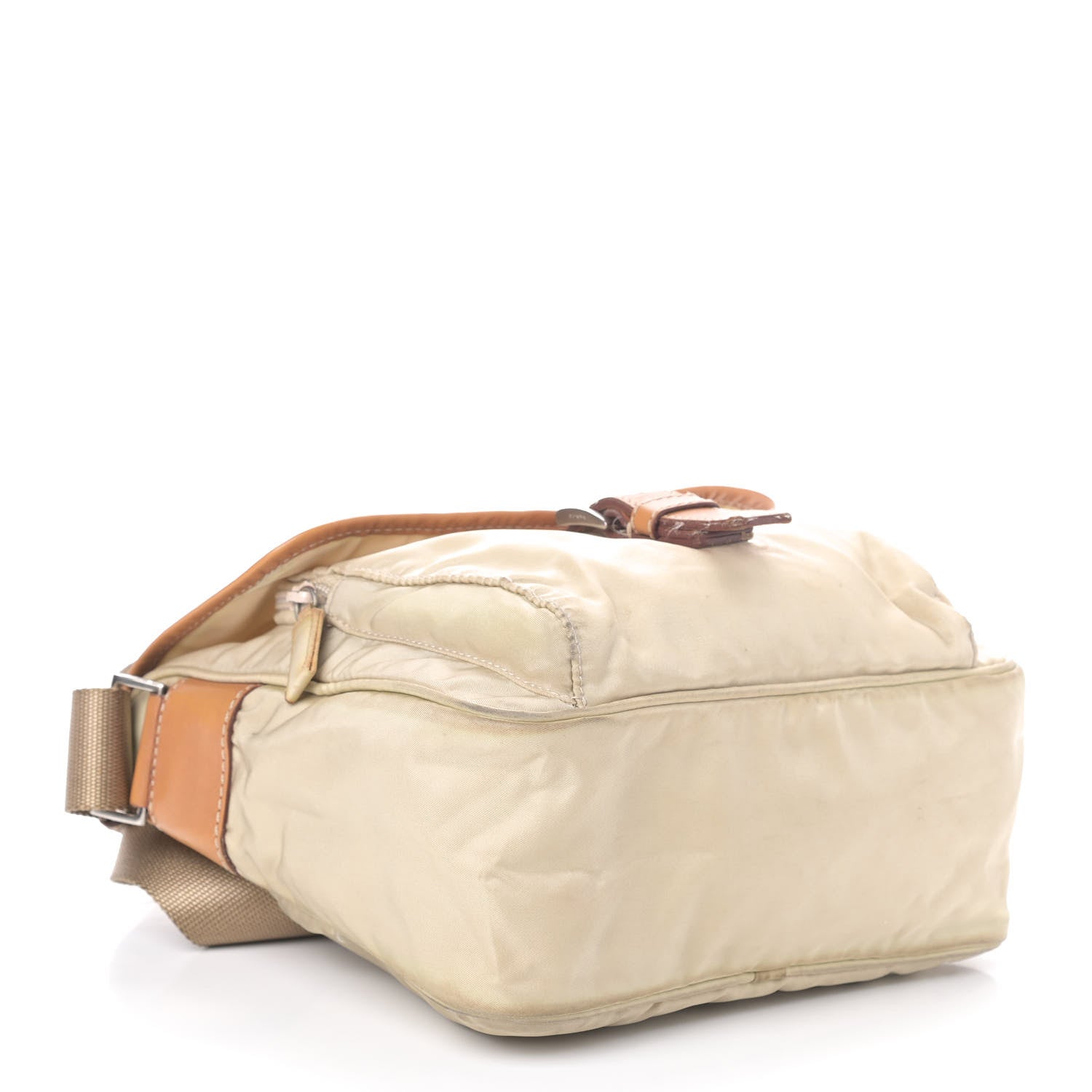 Prada Nylon Vela Flap Messenger Sabbia 4 of 8