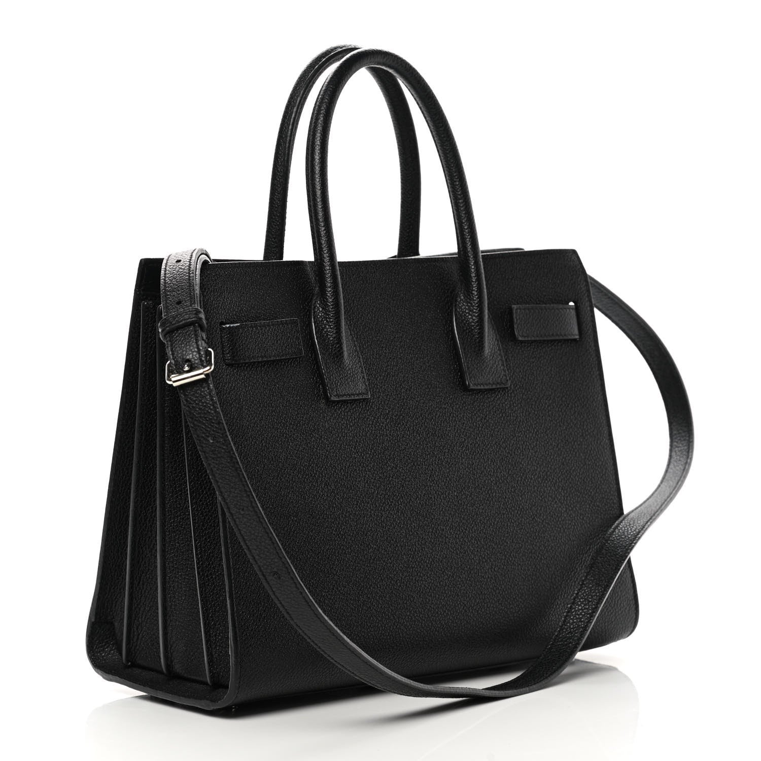 Saint Laurent Grained Calfskin Baby Sac De Jour Black 3 of 15